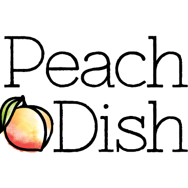 Peachdish color logo no tagline 500px stacked web