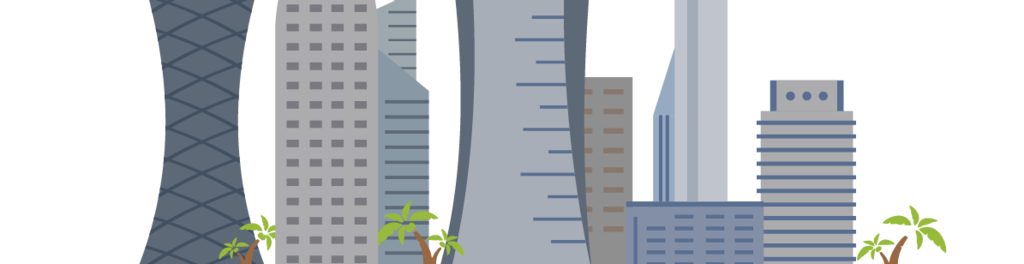 Kisspng qatar building company qatar business systems qata vector cartoon landmarks 5a7f3cfb630be4.4452712015182881234057
